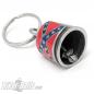 Preview: Biker-Bell mit Südstaaten Flagge Stainless Banner Motorradfahrer Geschenk Ride Bell